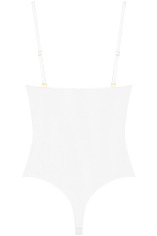 Maison Close Corps à Corps Thong Bodysuit White