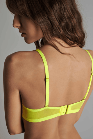 Maison Close Corps à Corps Neon Underwired Bra Yellow