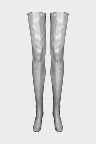 Maison Close Black Fishnet Stockings | Cut & Curled Stockings