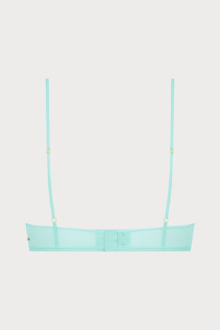 Double Sens Balconette Bra in Celadon