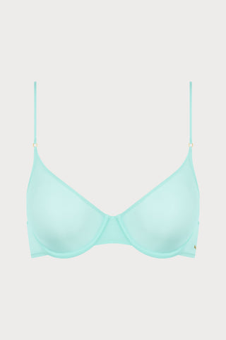 Double Sens Balconette Bra in Celadon