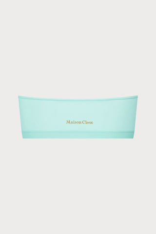 Double Sens Bandeau Bra in Celadon
