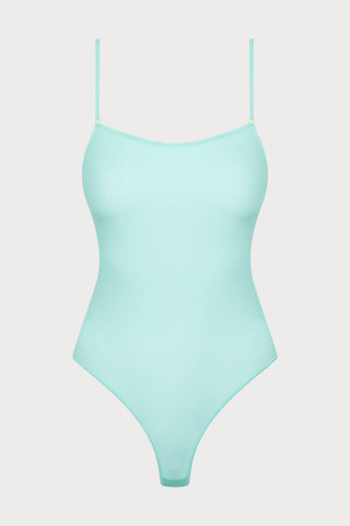 Double Sens Thong Bodysuit in Celadon