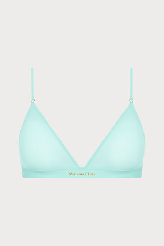 Double Sens Triangle Bra in Celadon