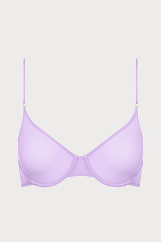 Double Sens Balconette Bra in Lavender