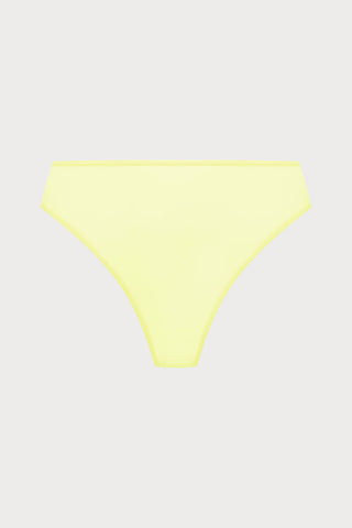 Double Sens High Waist Thong in Yellow