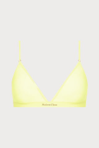 Double Sens Triangle Bra in Yellow