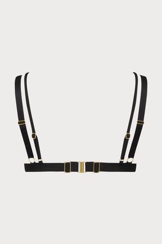 Fatale Triangle Bikini Top in Black