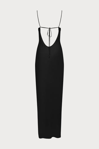 Maison Close Fever Long Open Back Beach Dress in Black - Naughty Knickers