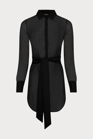 Maison Close Fever Beach Shirt Dress in Black - Naughty Knickers