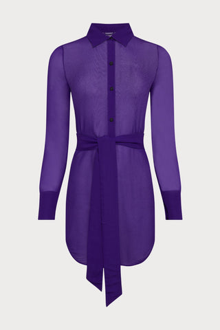 Maison Close Fever Beach Shirt Dress in Purple - Naughty Knickers