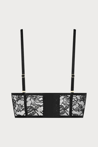 Flashback Lace Bustier Black