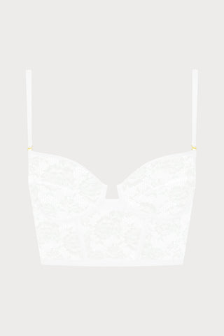 Flashback Lace Bustier White