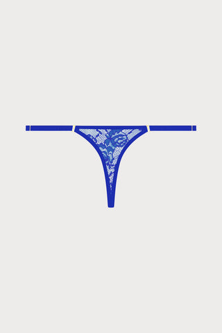 Flashback Lace Mini Thong Blue