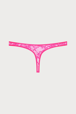 Flashback Lace Tanga Thong Pink