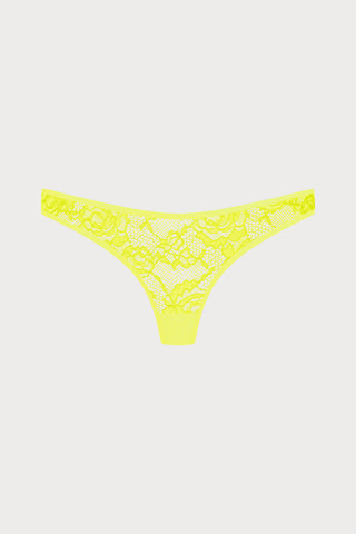 Flashback Lace Tanga Thong Yellow
