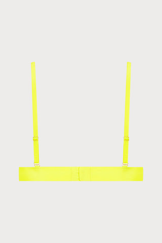 Flashback Lace Triangle Bra Yellow