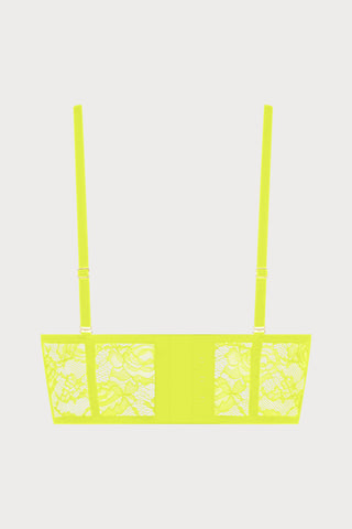 Flashback Lace Bustier Yellow