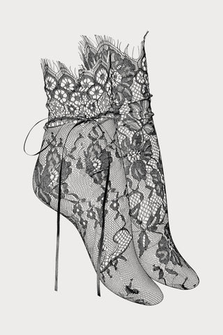 Maison Close Floral Lace Socks - Naughty Knickers