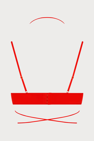 French Kiss Red Balconette Bra