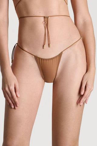 Maison Close French Kiss Light Sienna Sheer Mini Thong
