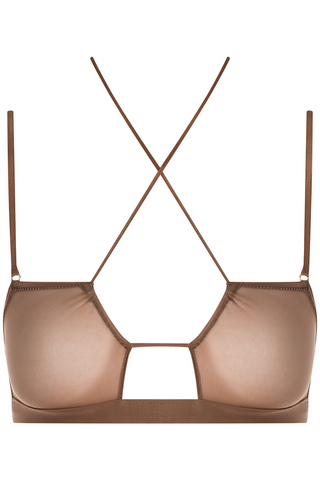 Maison Close French Kiss Light Mocha Sheer Bralette