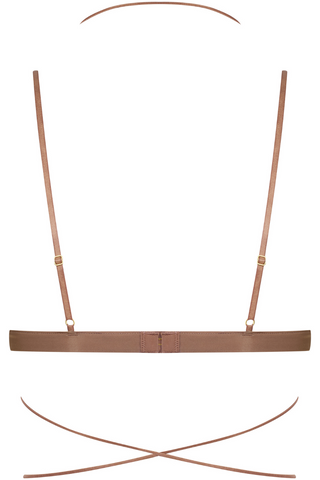 Maison Close French Kiss Light Mocha Sheer Triangle Bra