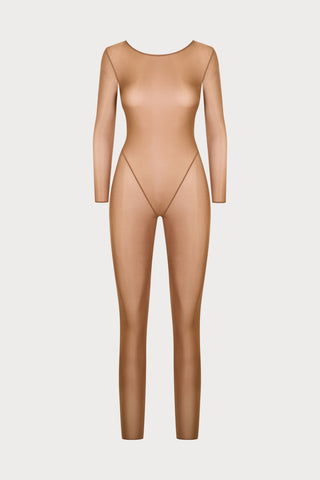French Kiss Light Sienna Long Sleeve Jumpsuit