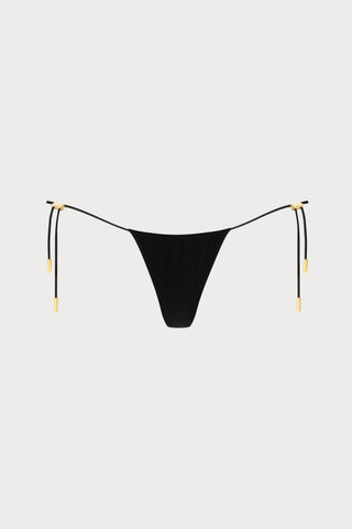 French Kiss Black Micro Thong
