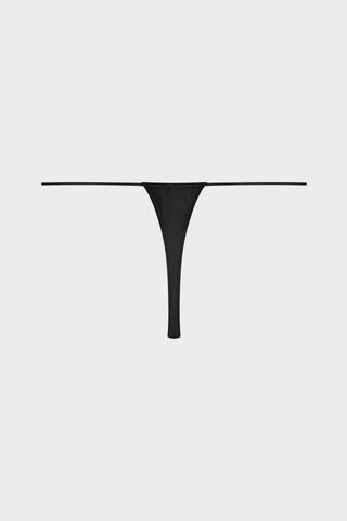 French Kiss Black Mini Thong