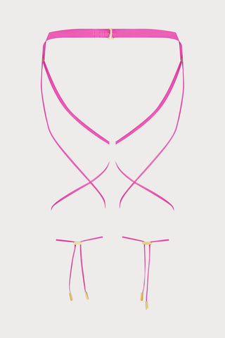 French Kiss Pink Open Brief, Size M-L (UK 8-12)