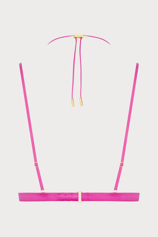 French Kiss Pink Open Triangle Bra, Size M-L