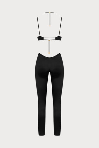 French Kiss Black Strap Jumpsuit