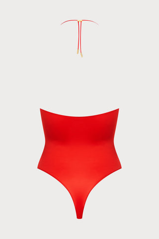 French Kiss Red Bandeau Thong Body