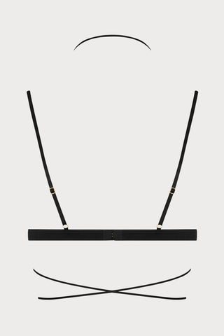 French Kiss Black Triangle Bra