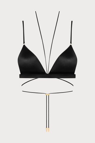 French Kiss Black Triangle Bra