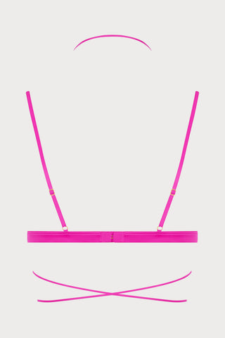 French Kiss Pink Triangle Bra