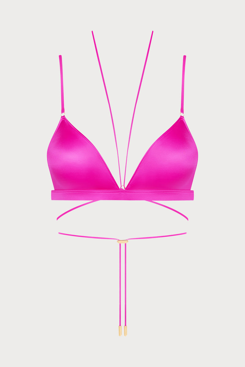 Maison Close French Kiss Triangle Bra Pink – Naughty Knickers