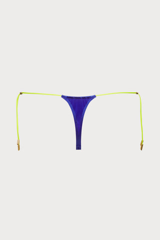 Glow Thong Bikini Bottom in Blue