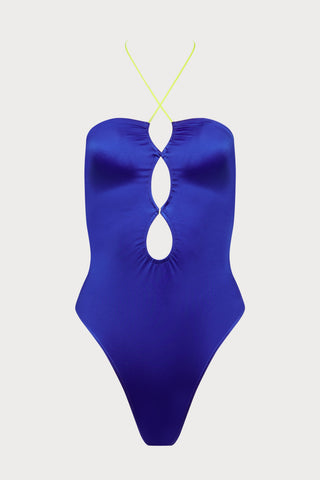 Glow Thong Swimsuit in Blue