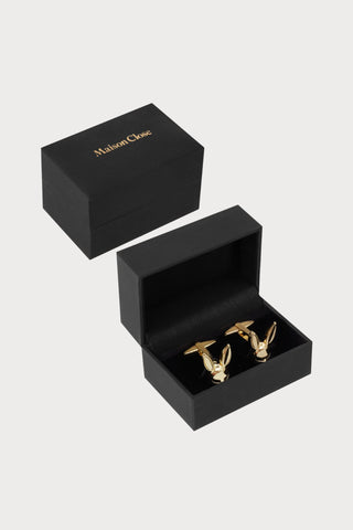 Maison Close Gold Bunny Cufflinks - Naughty Knickers