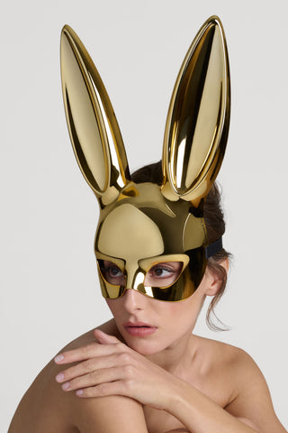 Maison Close Gold Mirror Bunny Mask