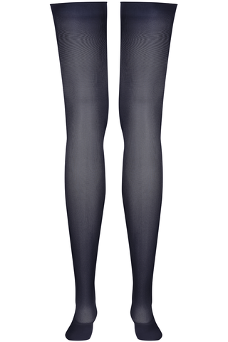 Maison Close Grey Cut & Curled Stockings 40 Denier - Naughty Knickers