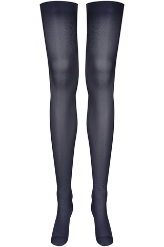 Maison Close Grey Cut & Curled Stockings 40 Denier - Naughty Knickers