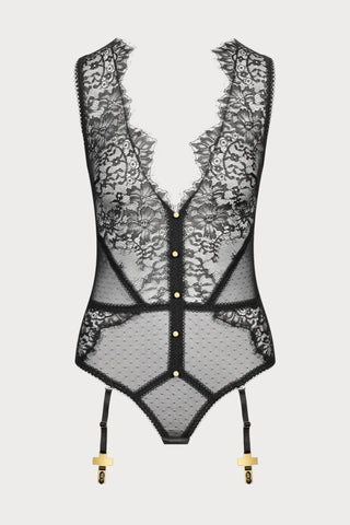 Inspiration Divine Suspender Thong Body front