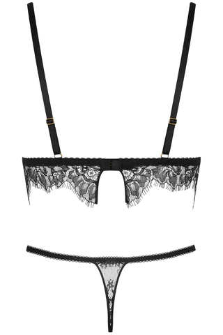 Maison Close Inspiration Divine Triangle Bra & Mini Thong Black