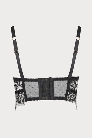 Maison Close Inspiration Divine Lace Balcony Bra Black