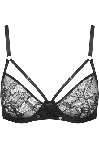 Maison Close Jeux Magnétiques Black Openable Balconette Bra