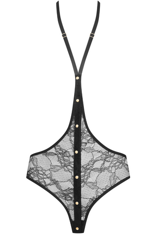 Maison Close Jeux Magnétiques Openable Black Lace Harness Brief
