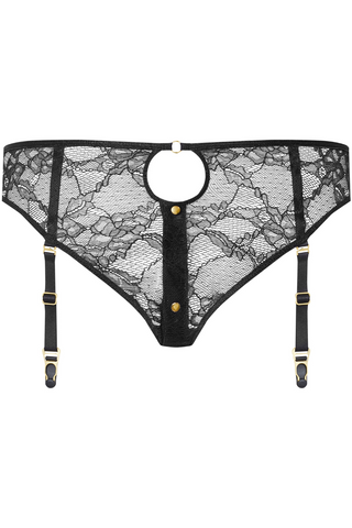 Maison Close Jeux Magnétiques Black Openable Suspender Brief